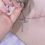 Heart wings necklace