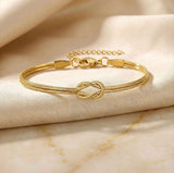 Matching knot bracelets