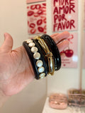 Resin Wooden Bangles stacks clearance sale (set of 3)