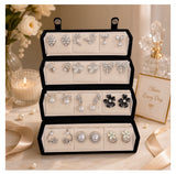 Viral silver korean earring combo (12 pairs)
