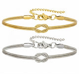 Matching knot bracelets