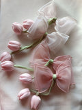 Tulip bow clip (random colour)