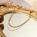 Double layer snake chain
