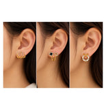 Set of 3 korean earrings combo - 1