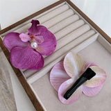 Orchid clip (random colour)