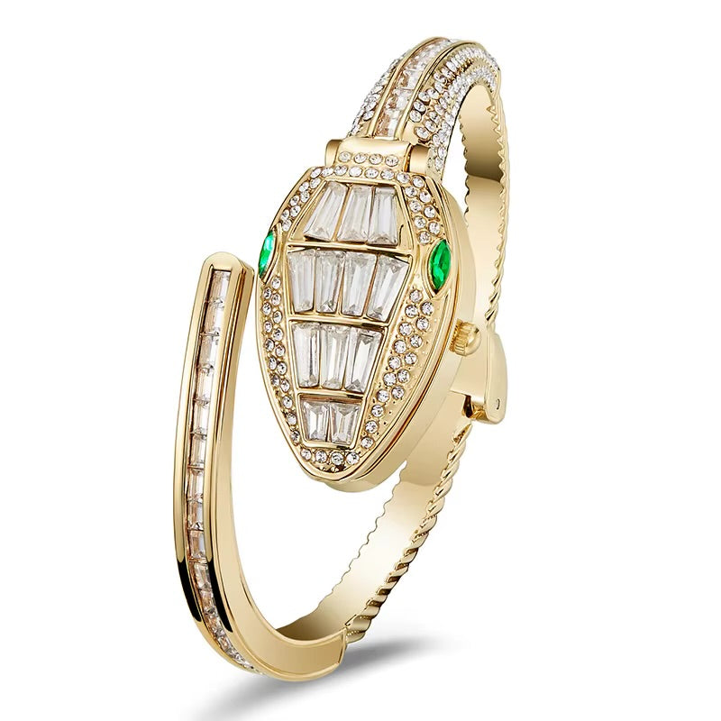Snake luxe rhinestone watch