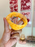 Warm yellow Resin bangle