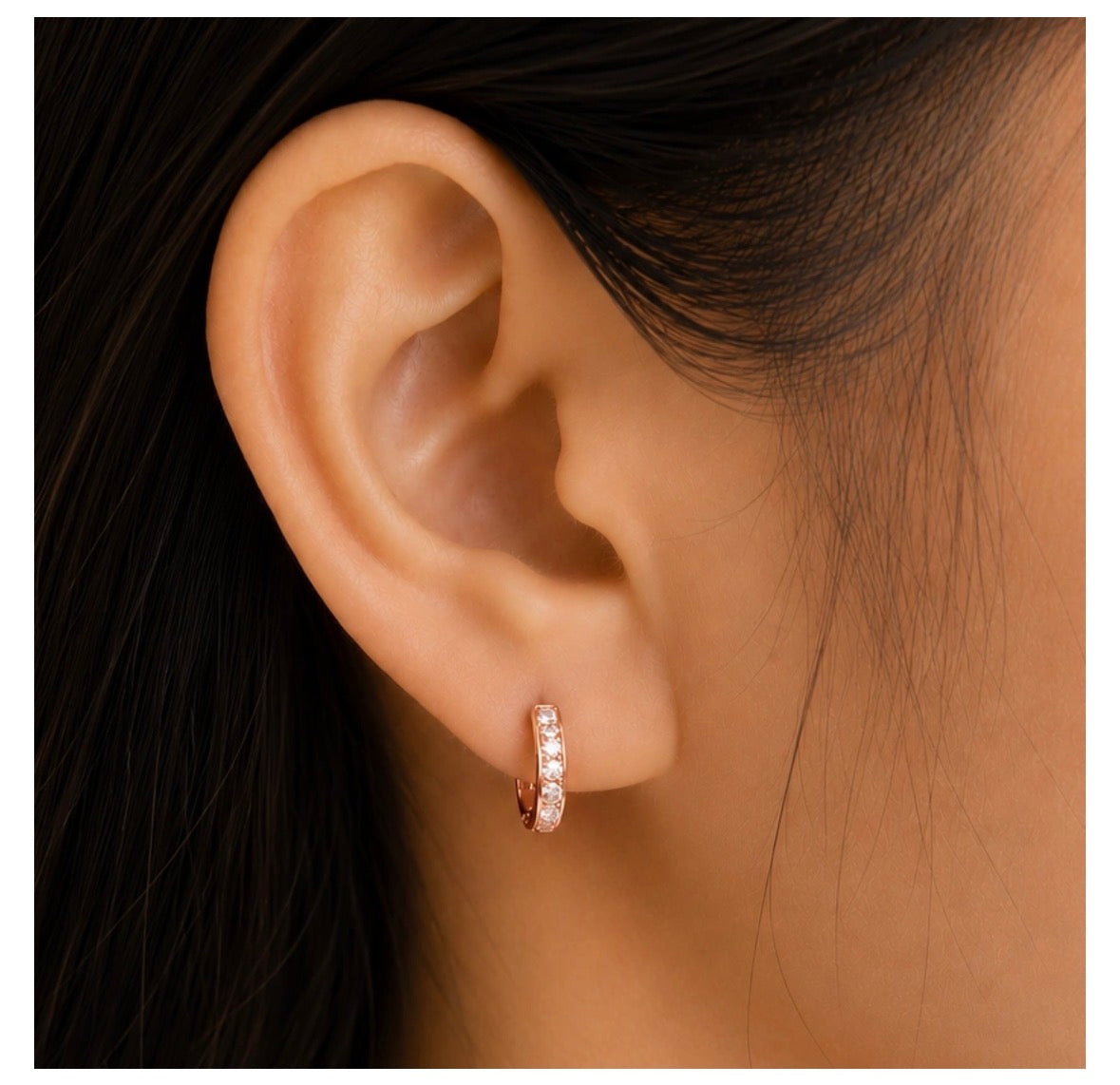 Minimal earring bali (set of 3)