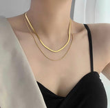Double layer snake chain