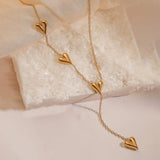 All over hearts necklace