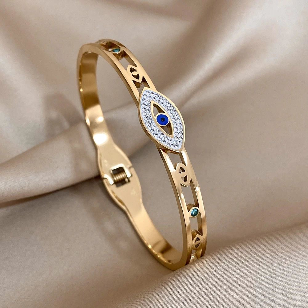 Studded Evil eye bracelet