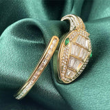 Snake luxe rhinestone watch