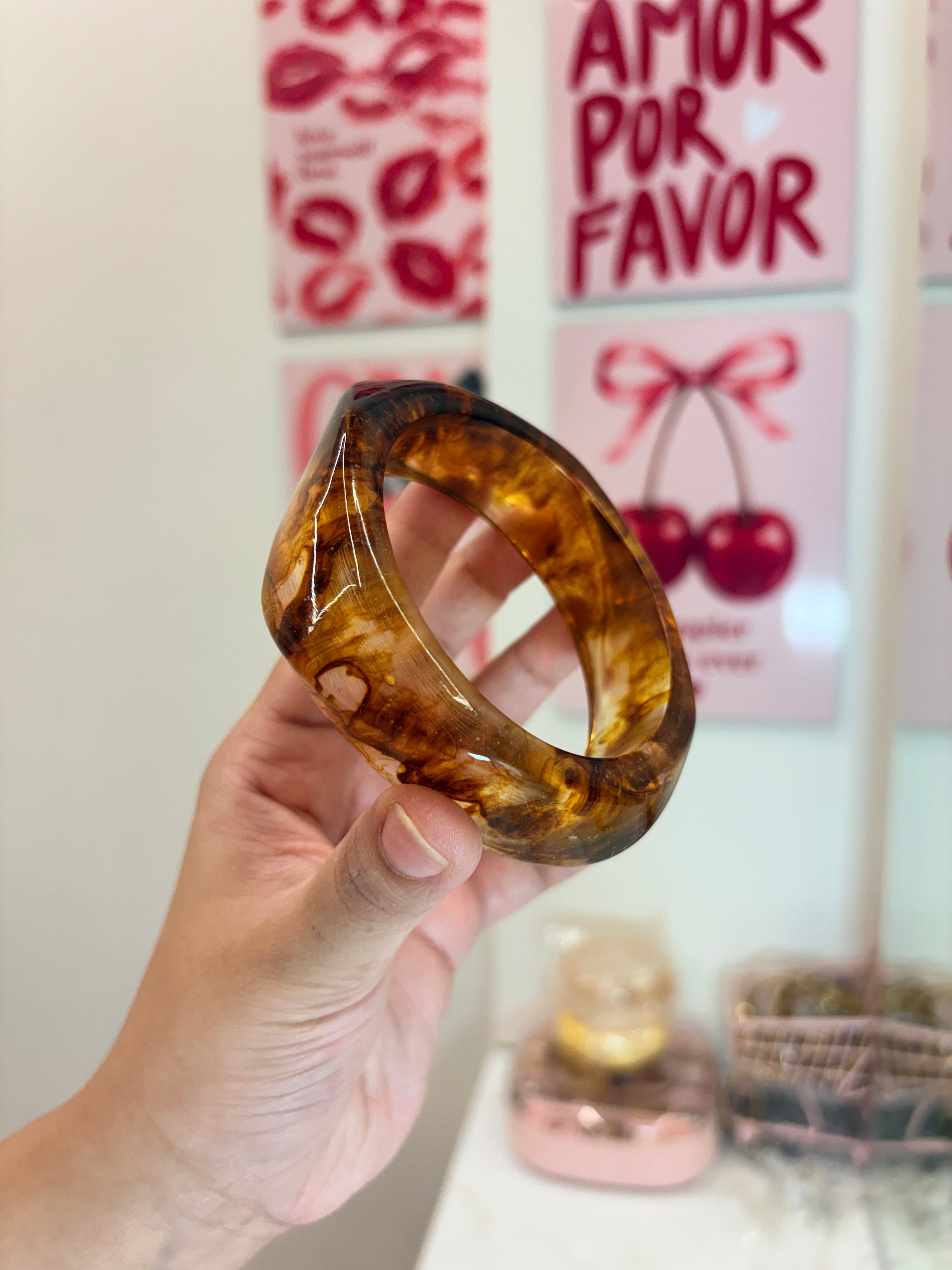 Brown Resin bangle