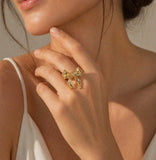 Bow knot ring