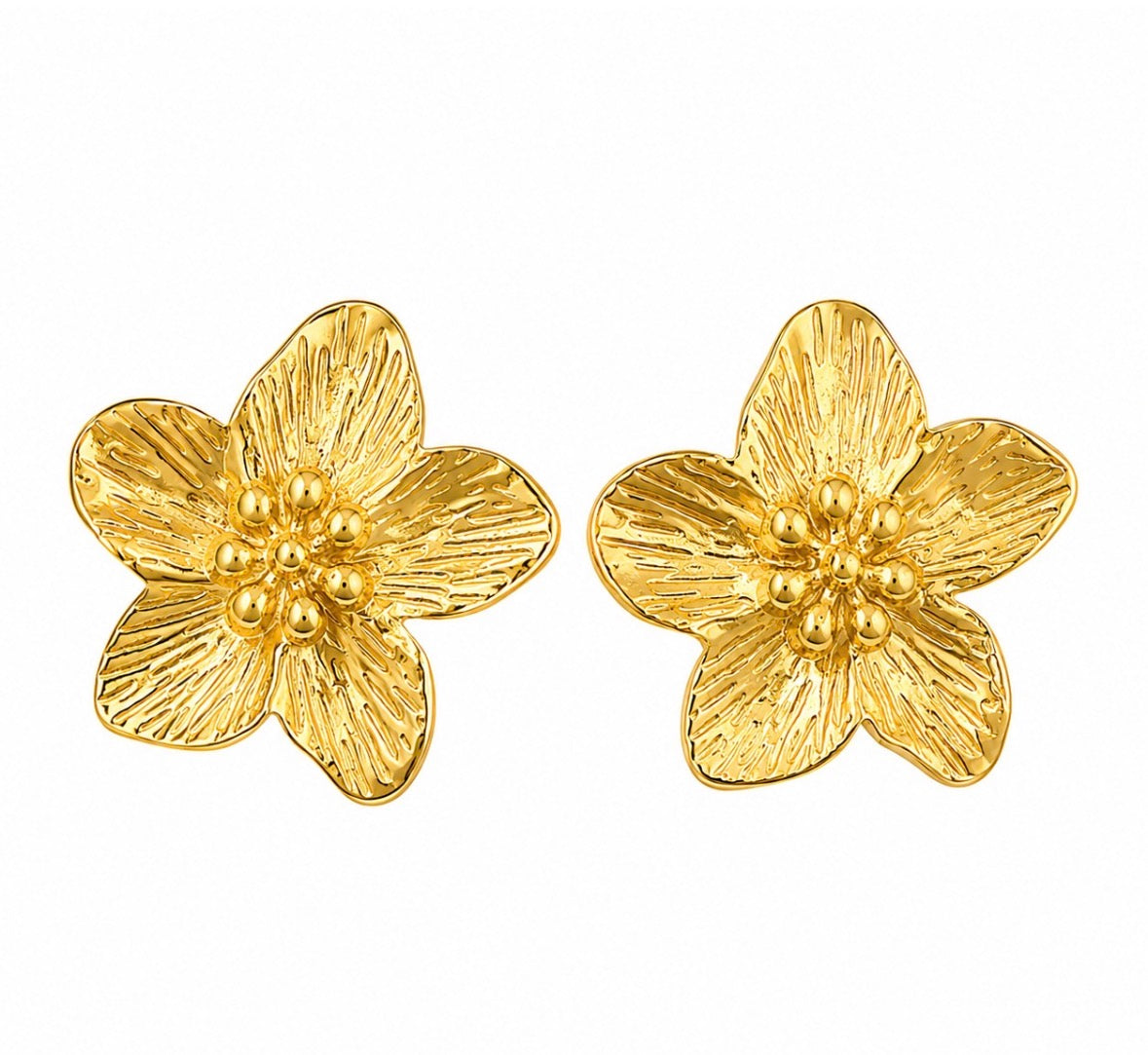 Flower bloom earrings
