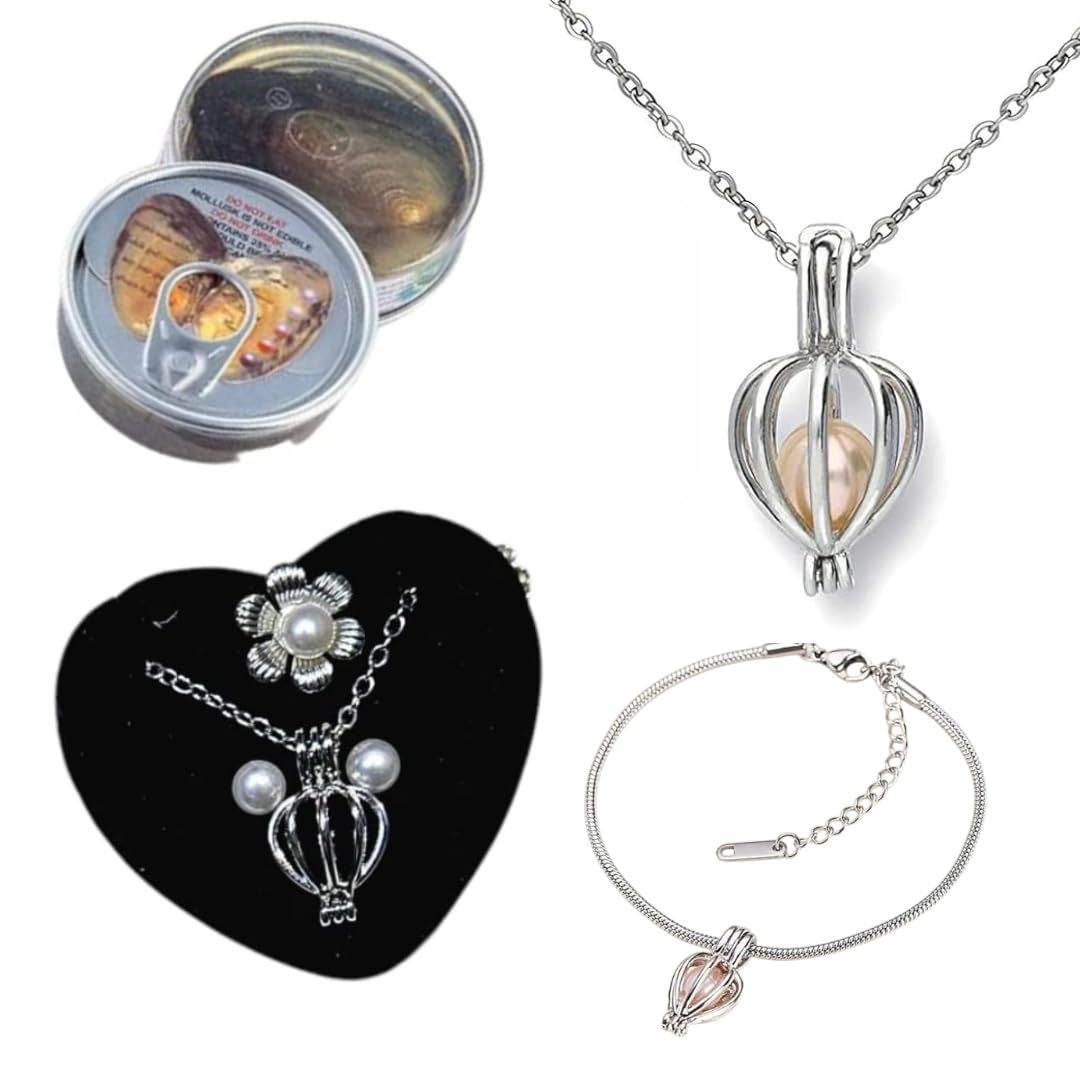 Love pearl necklace set