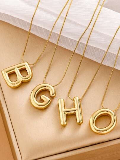 Alphabet bubbly bobble necklaces