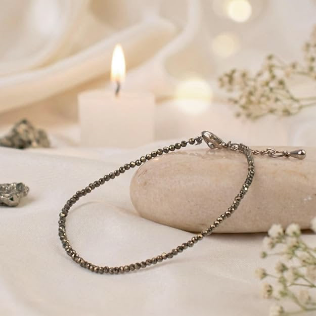 Fortune Flow Pyrite Anklet