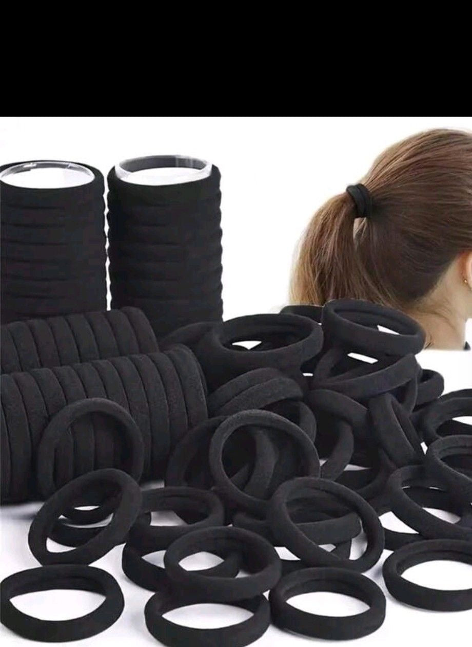 Black hair tie (pack of 50)