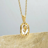 White tulip necklace