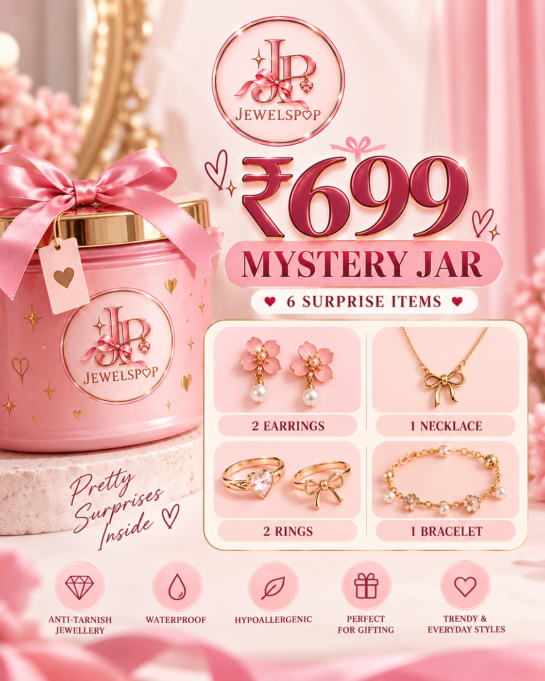 ₹699 mystery jar (6 surprise items)