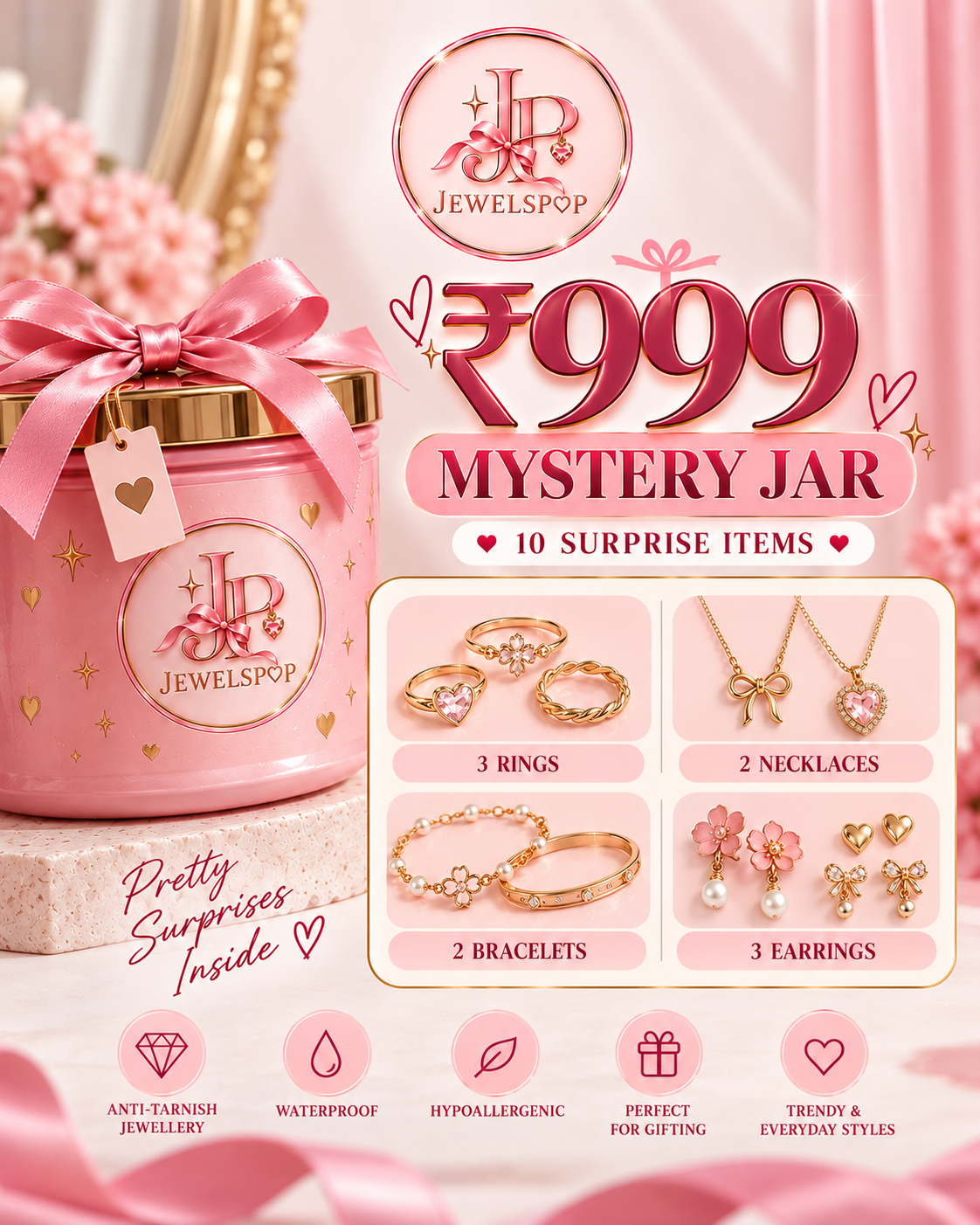 ₹999 mystery jar (10 surprise items)
