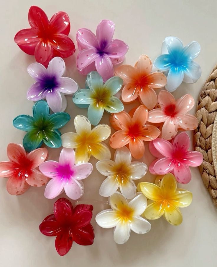 Bloom hair claw clip - Big Size (random colour)