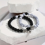 B/w magnet Couple bracelet