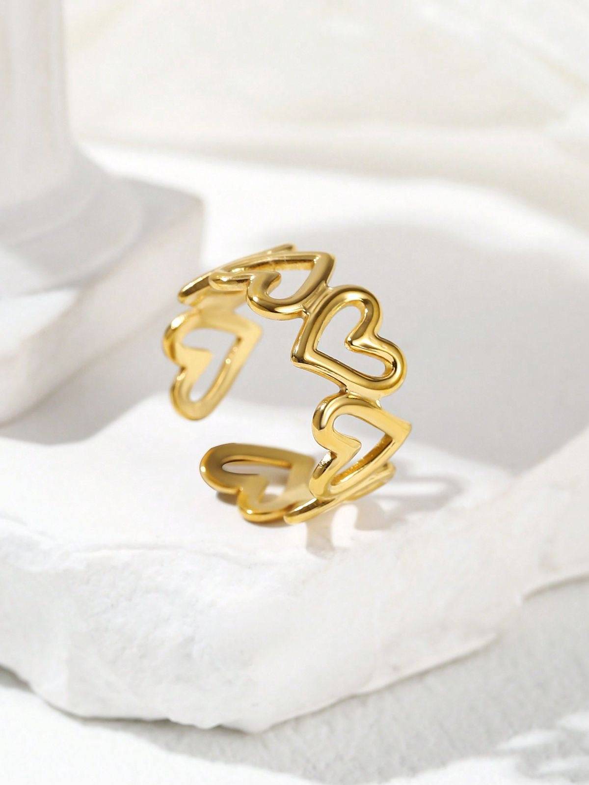 All-Hearts band ring (adjustable)