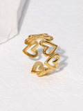 All-Hearts band ring (adjustable)