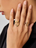 Minimal heart ring (adjustable)